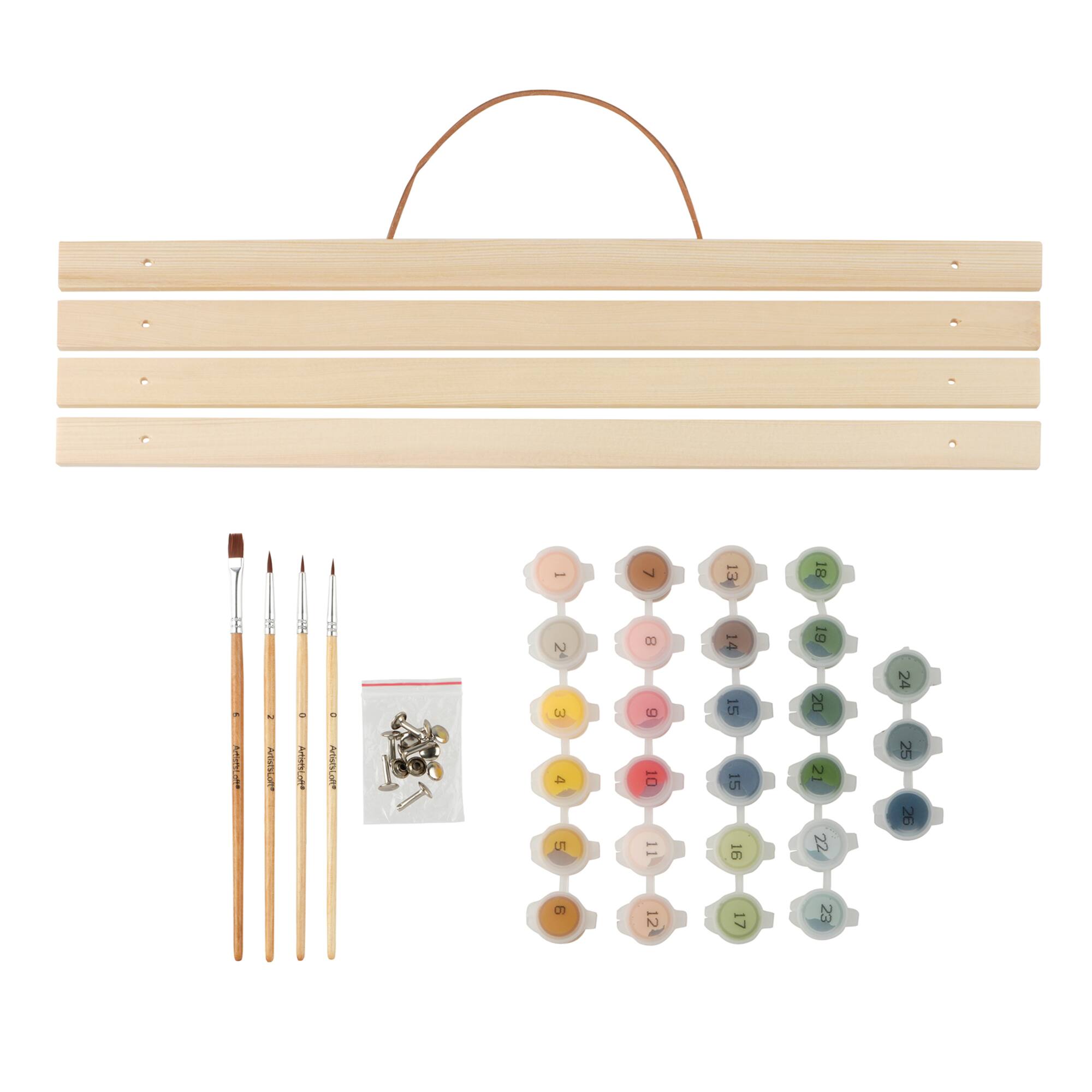 16" x 20" Garden Romance Paint-by-Number Kit with Wood Display Hanger by Artist's Loft®